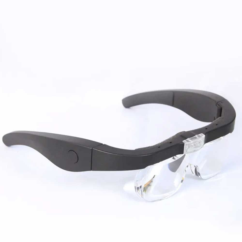 USB Rechargeable Magnifying Glasses with LED Light - 1.5X to 5.0X Zoom