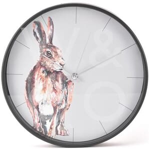 Hometime Round Wall Clock 30cm - Hare