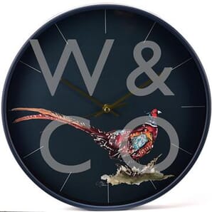 Meg Hawkins 30cm Wall Clock - Pheasant