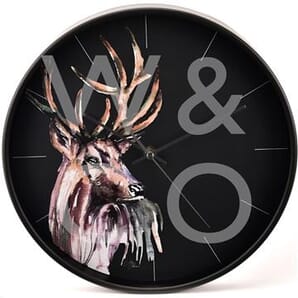 Hometime Round Wall Clock 30cm - Stag