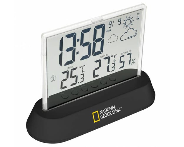 National Geographic Transpa Display, Alarm Clock With Weather
