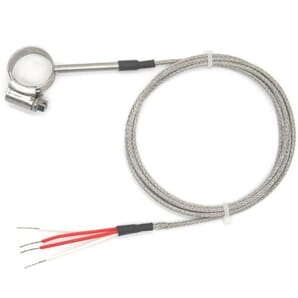 Special PRT Sensor – Type Pt100 / Pipe Clamp with Glassfibre SSOB Lead