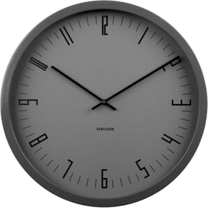 Black Index Wall Clock 44cm