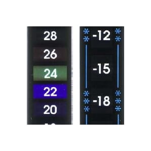 Reversible Colour Change Temperature Indicator Labels