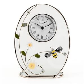 SOPHIA® Classic Collection Wire & Glass Bee Mantel Clock