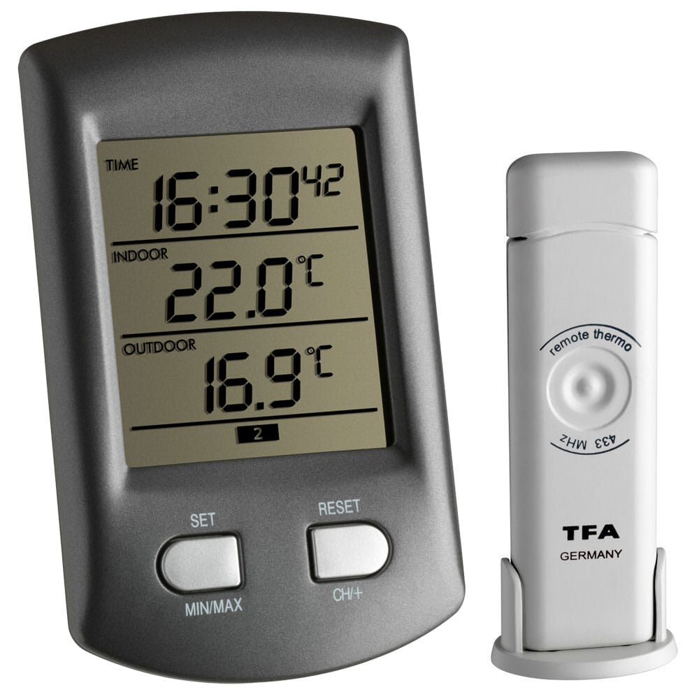 Royal Digital Wireless Indoor/Outdoor Thermometer with Wireless