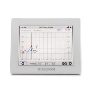 Dickson TWE WiFi Ethernet Touchscreen Data Logger