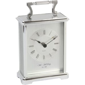 Carriage Clock - Silver 10cm