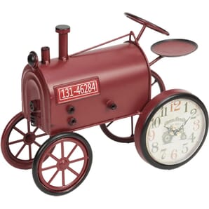 Mantel Clock Red Tractor 29cm