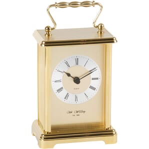 Carriage Clock - 2 tone gilt dial 9cm