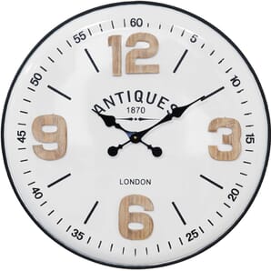 MDF Wall Clock Large Quarter Numbers 61.5cm