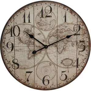 Wall Clock - World Map Pattern 60cm