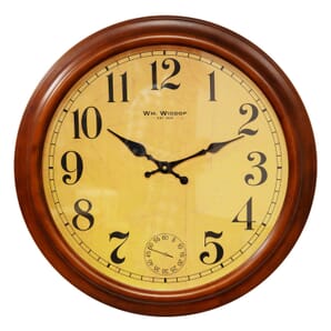 Satin Wooden Wall Clock 57cm