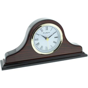 Napoleon Shaped Wooden Mantel Clock 24.5cm