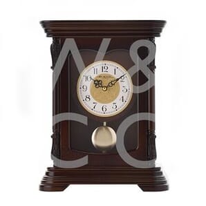 WM WIDDOP® Wooden Mantel Clock with Pendulum