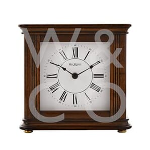 WM WIDDOP® Walnut Finish Mantel Clock - Westminster Chime