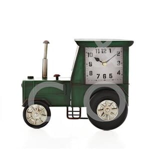 Hometime Mantel Clock - Dark Green Tractor