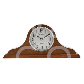 WILLIAM WIDDOP® Wooden Napoleon Mantel Clock - Oak