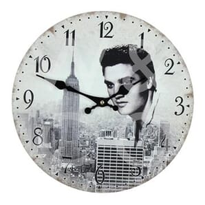 HESTIA® Wall Clock 30cm - Elvis