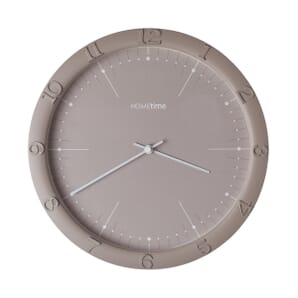 HOMETIME® Matt Grey Clock with 3D Arabic Dial - 29cm