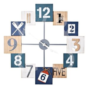 Hometime® Metal & MDF Wall Clock 70cm