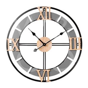 Hometime Metal & MDF Cut-Out Dial Wall Clock 60cm