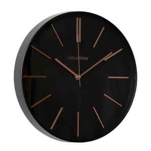 Hometime Round Wall Clock - Black