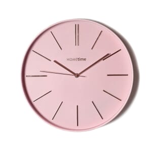 HOMETIME® Blush Wall Clock with 3D Baton Dial - 35cm
