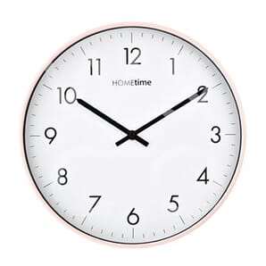 Hometime Blush Plastic Wall Clock with Sweep Movement 30cm