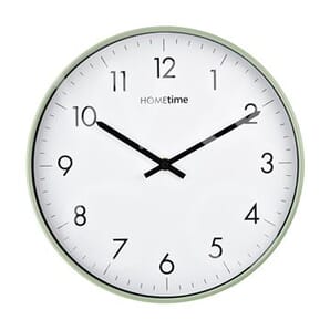 Hometime Sage Plastic Wall Clock with Sweep Movement 30cm
