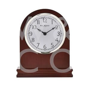 William Widdop Arched Walnut Mantel Clock