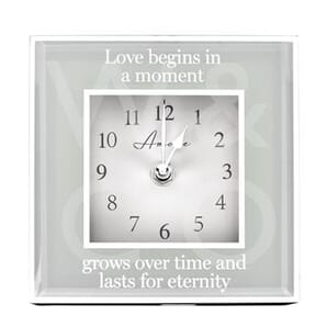 Amore Mirror Border Clock "Eternity"