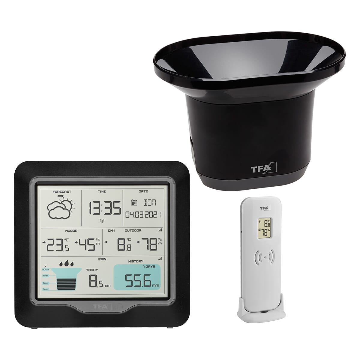 Wireless Weather Station with rain Gauge