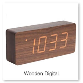 Wooden Digital Desk Clocks