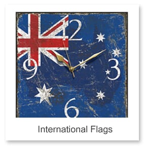 Flag Wall Clocks