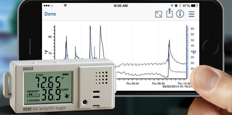 HOBO MX1101 data logger