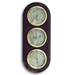 Outside-In Sun and Moon 30cm Wall Thermometer and Clock (5065020